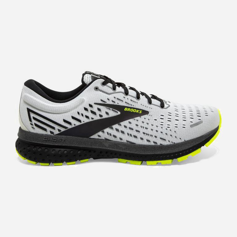 Tenis Brooks Ghost 13 - Zapatillas Para Correr En Asfalto Mujer - Blancas / Negras (CPVJ-09825)